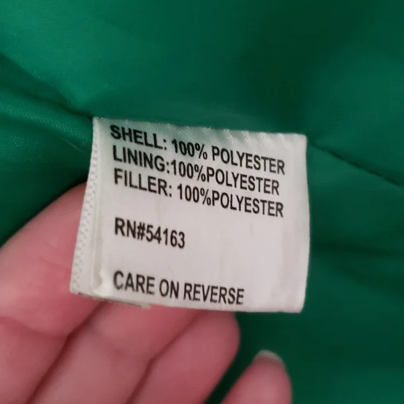 Calvin Klein Green Women's Coat With Removable Hood - Picture 11 of 11